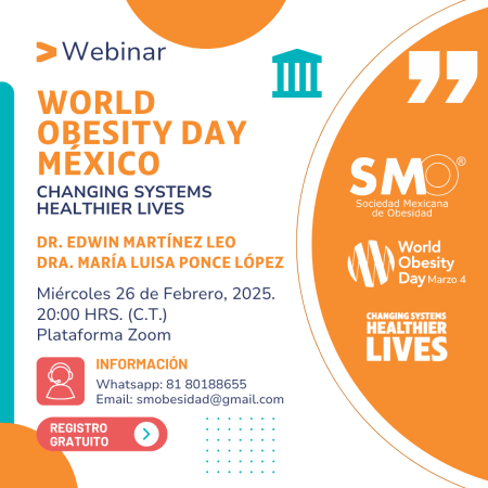 Día Mundial de la Obesidad México: SISTEMAS CAMBIANTES VIDAS MÁS SANAS
