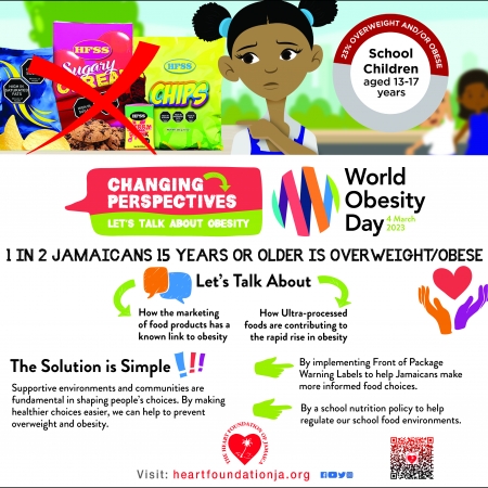 Let’s talk about… how the food we have available to us contributes to obesity: Heart Foundation of Jamaica